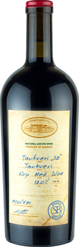 Envio grátis | Vinho Tinto Tchotiashvili I.G. Kakheti Kakheti Georgia Tavkveri Organic — Bio 75 cl