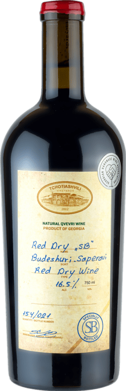32,95 € | 红葡萄酒 Tchotiashvili Budeshuri I.G. Kakheti 卡赫季州 格鲁吉亚 Saperavi — 萨佩拉维 Organic — 有机 75 cl