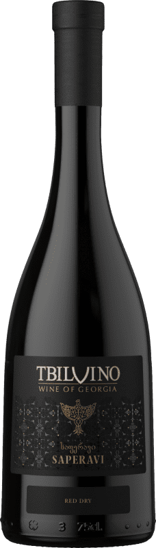 Envoi gratuit | Vin Rouge Tbilvino I.G. Kakheti Kakhétie Géorgie Saperavi 75 cl