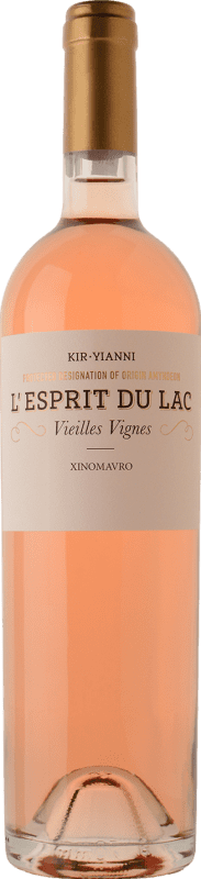 Envoi gratuit | Vin Rosé Kir-Yianni L'Esprit du Lac Rosé, VV Vieilles Vignes Macedonia Grèce Xinomavro 75 cl