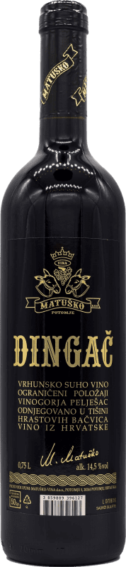Envio grátis | Vinho Tinto Matusko D.O. Dingac Dalmacija Croácia Plavac 75 cl