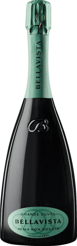 Envoi gratuit | Vin Mousseux Blanc Bellavista Alma Zéro Dosage — Brut Nature Grande Cuvée D.O.C.G. Franciacorta Lombardia Italie Pinot Noir, Chardonnay 75 cl