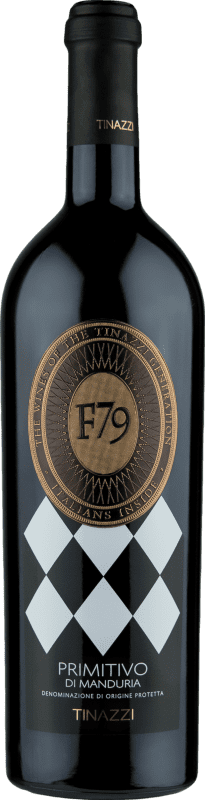Kostenloser Versand | Rotwein Tenuta Valleselle Tinazzi F79 D.O.C. Primitivo di Manduria Apulien Italien Primitivo 75 cl