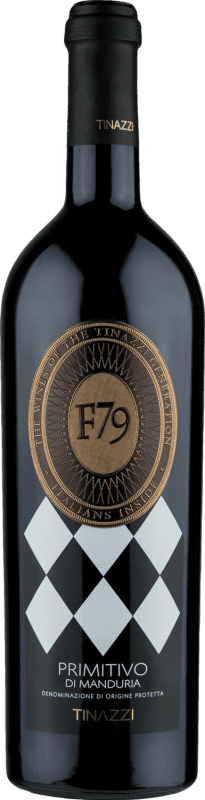 Envoi gratuit | Vin Rouge Tenuta Valleselle Tinazzi F79 D.O.C. Primitivo di Manduria Pouilles Italie Primitivo 75 cl