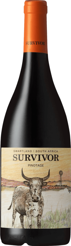 Envoi gratuit | Vin Rouge Survivor W.O. Swartland Swartland Afrique du Sud Pinotage Organic — Biologique 75 cl