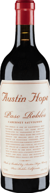 Envío gratis | Vino Tinto Hope Austin California Estados Unidos Cabernet Sauvignon 75 cl