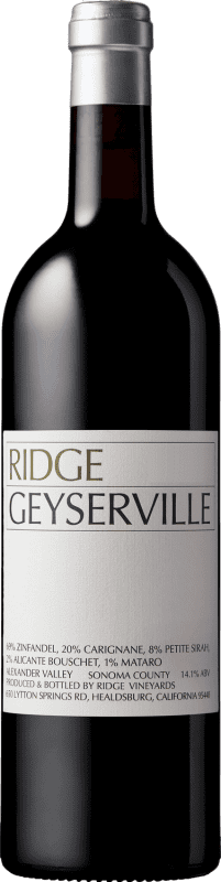 Kostenloser Versand | Rotwein Ridge Geyserville Kalifornien Vereinigte Staaten Cariñena — Carignan, Petite Syrah, Zinfandel 75 cl