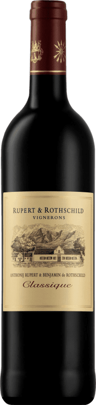 Envio grátis | Vinho Tinto Rupert & Rothschild Clássico W.O. Western Cape Western Cape South Coast África do Sul Merlot, Cabernet Sauvignon 75 cl