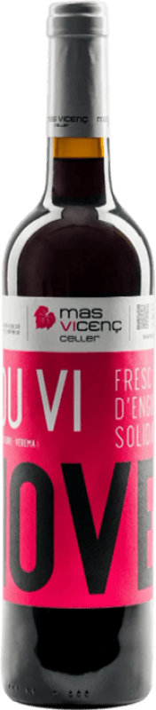 Envio grátis | Vinho Tinto Mas Vicenç Vi Novell Solidari D.O. Tarragona Catalunha Espanha Tempranillo 75 cl