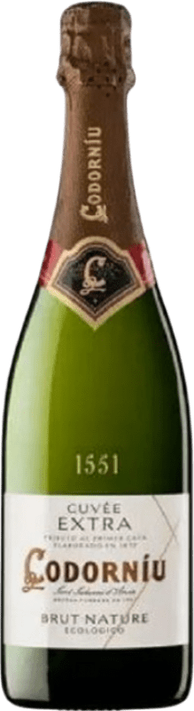 9,95 € | 白起泡酒 Codorníu Brut Nature — 天然干型起泡酒 Extra — 特级 珍藏 D.O. Cava 加泰罗尼亚 西班牙 Eco — 生态 有机 天然 75 cl
