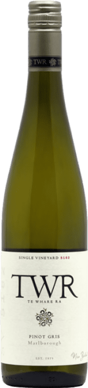 Envío gratis | Vino Blanco Te Whare Ra TWR I.G. Marlborough Marlborough Nueva Zelanda Pinot Gris 75 cl