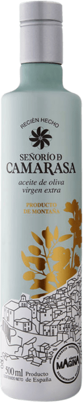 Envio grátis | Azeite de Oliva Señorío de Camarasa Recién Hecho Sleeve Cosecha Temprana — Colheita Precoce, AOVE Virgem Extra Jaén Espanha Picual Garrafa Medium 50 cl