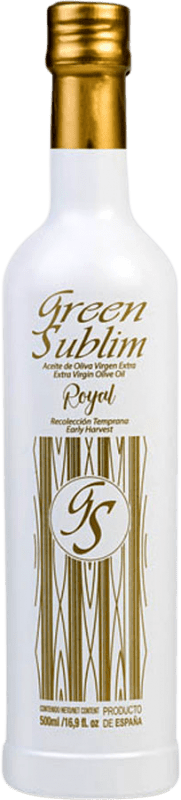 Free Shipping | Olive Oil Green Sublim EVOO Extra Virgin Jaén Spain Royal Medium Bottle 50 cl