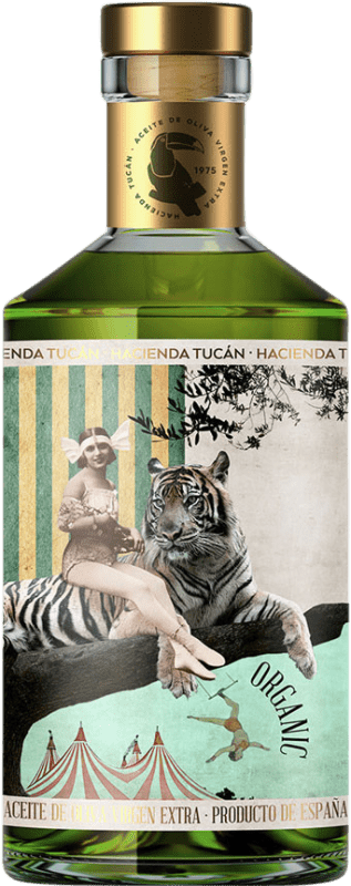 Kostenloser Versand | Olivenöl Hacienda Tucán Cosecha Temprana — Frühe Ernte, E-NOL Extra Nativ Jaén Spanien Picual Eco — Biologisch Medium-Flasche 50 cl