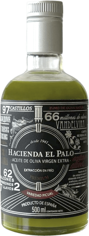 15,95 € | Olio d'Oliva Hacienda el Palo Premium, Sin Filtrar — Non Filtrato, EVO Extra Vergine Jaén Spagna Picual Bottiglia Medium 50 cl