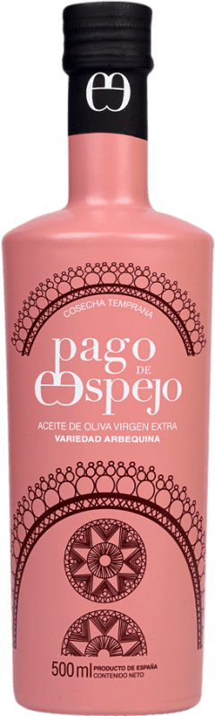 Kostenloser Versand | Olivenöl Pago de Espejo E-NOL Extra Nativ Jaén Spanien Arbequina Medium-Flasche 50 cl