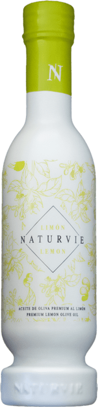 Envio grátis | Azeite de Oliva Naturvie Premium, AOVE Virgem Extra Badajoz Espanha Garrafinha 25 cl Limón — Limão