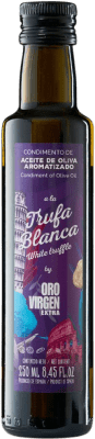 Envio grátis | Caixa de 12 unidades Azeite de Oliva Aceitex Oro — Edição Ouro, AOVE Virgem Extra Ciudad Real Espanha Cornicabra Garrafinha 25 cl Trufa Blanca — Trufa Branca