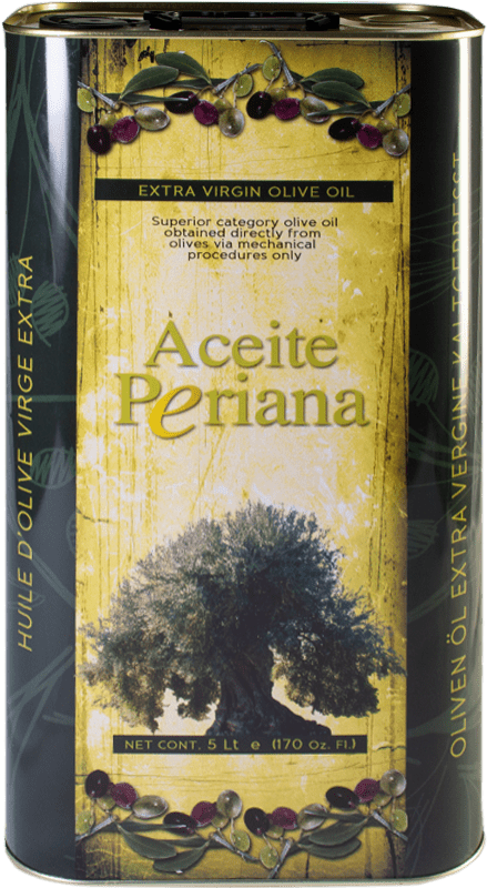 69,95 € | Azeite de Oliva Periana Málaga Espanha Verdial Lata Especial 5 L
