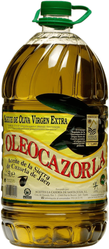 67,95 € | Olive Oil Aceitex Oleo EVOO Extra Virgin D.O. Sierra de Cazorla Jaén Spain Jerrycan 5 L PET