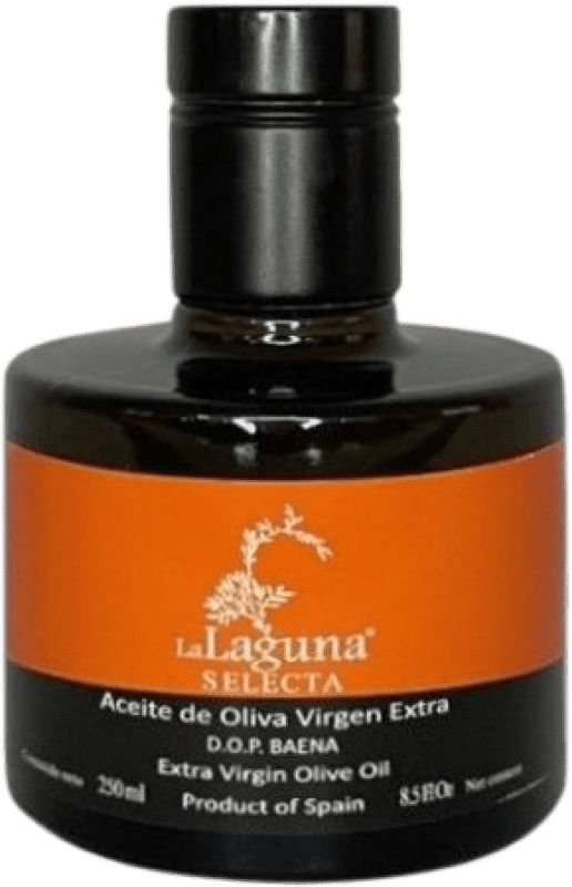 Spedizione Gratuita | Scatola da 6 unità Olio d'Oliva Sucesores Hnos. López La Laguna Selecta EVO Extra Vergine D.O. Baena Córdoba Spagna Bottiglietta 25 cl