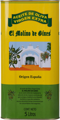 Бесплатная доставка | Оливковое масло San Cristóbal El Molino de Gines ЭВО Экстра Вирджин Sevilla Испания Специальная банка 5 L