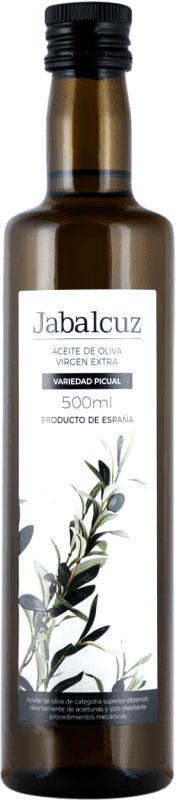 Envio grátis | Azeite de Oliva Jabalcuz Clássico, AOVE Virgem Extra Jaén Espanha Picual Garrafa Medium 50 cl