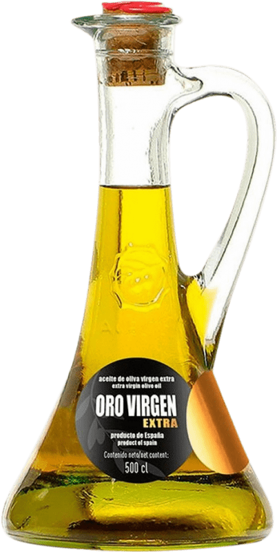 Kostenloser Versand | Olivenöl Aceitex Jirafa Oro — Edition Gold, Jarra Caneca — Krug, E-NOL Extra Nativ Jaén Spanien Picual Medium-Flasche 50 cl