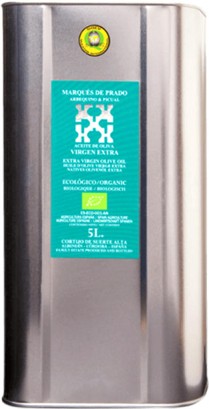 88,95 € Kostenloser Versand | Olivenöl Cortijo de Suerte Alta Marqués de Prado Familienauswahl, E-NOL Extra Nativ Eco — Biologisch Spezialdose 5 L