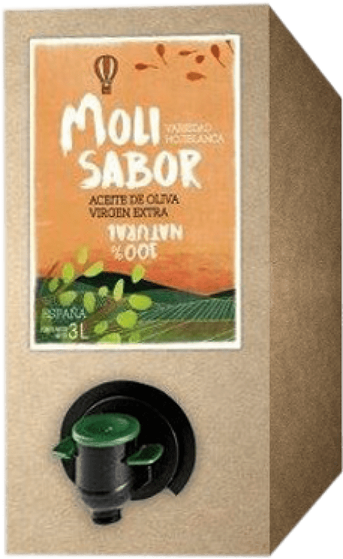 46,95 € Spedizione Gratuita | Olio d'Oliva Oleícola Jaén Molisabor Virgen Extra Bag in Box 3 L