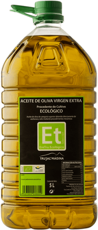 77,95 € | Aceite de Oliva Trujal de Mágina Et EreTru Virgen Extra Ecológico PET Jaén España Picual Botella Especial 5 L
