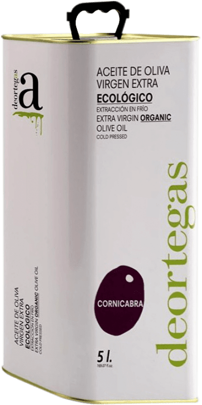 53,95 € | Aceite de Oliva Deortegas Virgen Extra Ecológico Región de Murcia España Cornicabra Lata Especial 5 L
