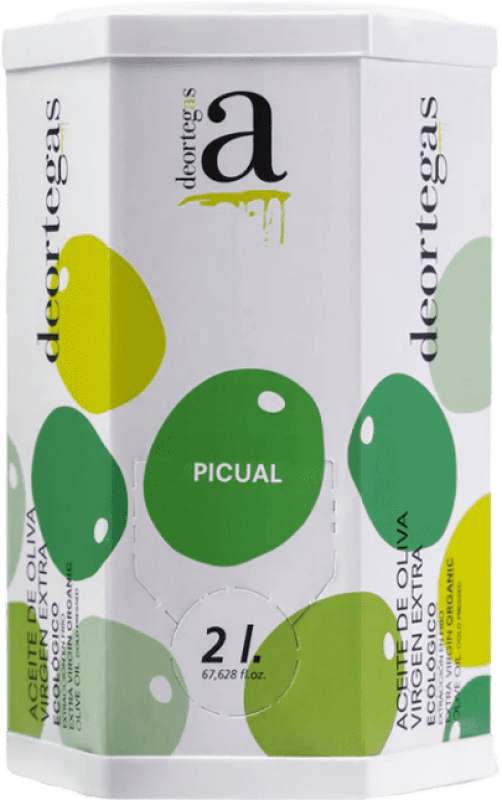 38,95 € | Azeite de Oliva Deortegas Virgen Extra Ecológico Região de Múrcia Espanha Picual Bag in Box 2 L