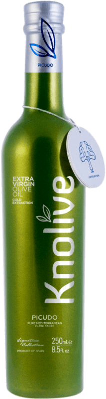 63,95 € | 6 units box Olive Oil Hispasur Knolive EVOO Extra Virgin Córdoba Spain Picuda Small Bottle 25 cl