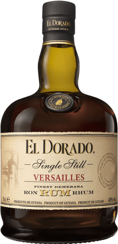 116,95 € | Ром Demerara El Dorado Single Still Versailles Гайана 70 cl