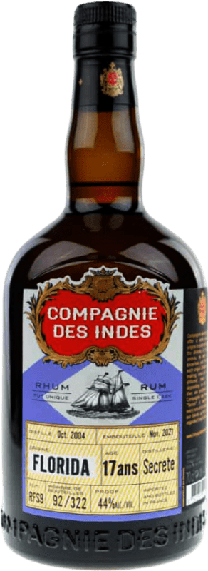 Envío gratis | Ron Compagnie des Indes Florida Secrete Single Cask — Barrica Única Francia 17 Años 70 cl