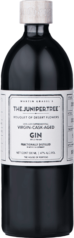 87,95 € Бесплатная доставка | Джин Porfidio The Juniper Tree Gin Oak Barrel 5 Лет бутылка Medium 50 cl