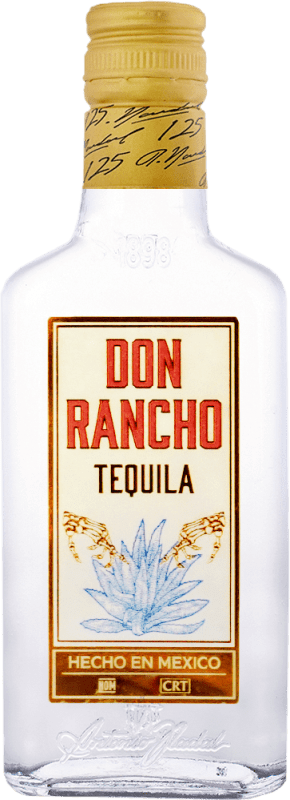 Kostenloser Versand | Tequila Don Rancho Mexiko Kleiner Flachmann 20 cl