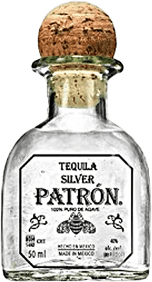 16,95 € Spedizione Gratuita | Tequila Patrón Silver Bottiglia Miniatura 5 cl
