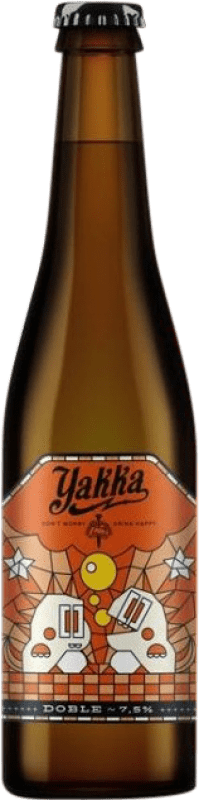 Spedizione Gratuita | Birra Yakka Doble Malta — Doppio Malto Regione di Murcia Spagna Bottiglietta Terzo 33 cl