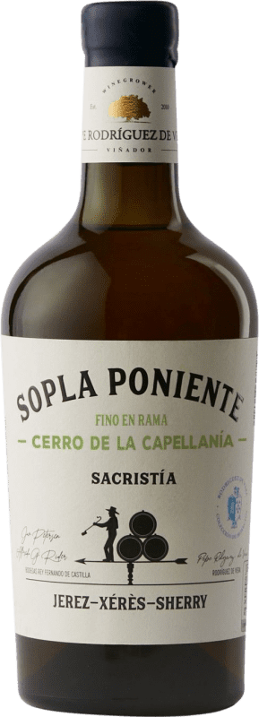 73,95 € | Likörwein Pepe Rodríguez de Vera Sopla Poniente Cerro de la Capellanía Fino D.O. Montilla-Moriles Andalusien Spanien Pedro Ximénez 75 cl