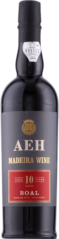49,95 € Бесплатная доставка | Креплёное вино H&H Henriques & Henriques AEH Полусухое Полусладкое I.G. Madeira 10 Лет бутылка Medium 50 cl