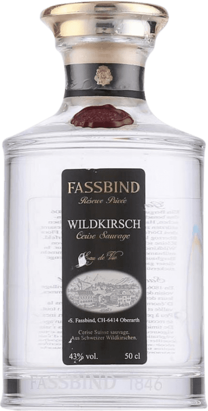 114,95 € Kostenloser Versand | Tresterbrand Orujo S. Fassbind Medium-Flasche 50 cl Wilde Kirsche
