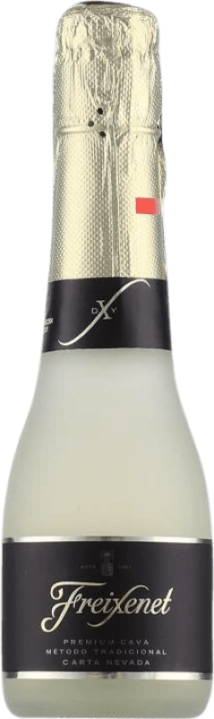 4,95 € | Weißer Sekt Freixenet Carta Nevada Seco — Trocken D.O. Cava Katalonien Spanien Parellada Kleine Flasche 20 cl