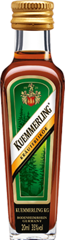 11,95 € Бесплатная доставка | Коробка из 12 единиц Травяной ликёр Kümmerling миниатюрная бутылка 2 cl