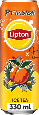0,95 € Envío gratis | Refrescos Lipton Lata 33 cl Pfirsich — Melocotón, Ice Tea — Té Helado