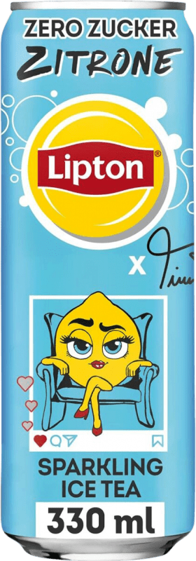 0,95 € Free Shipping | Soft Drinks Lipton Zero Sparkling Can 33 cl Zitrone — Lemon, Ice Tea