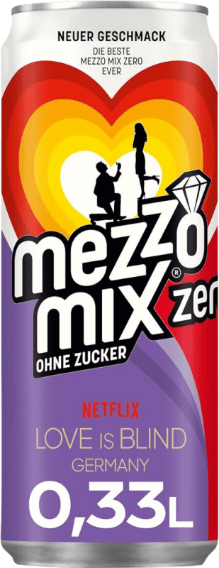 14,95 € Бесплатная доставка | Коробка из 24 единиц Напитки и миксеры Mezzo Mix Zero Банка 33 cl