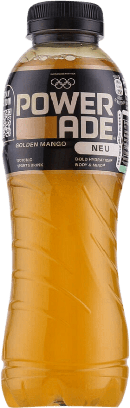0,95 € Envoi gratuit | Boissons Fraîches Powerade Golden — Doré Bouteille Medium 50 cl PET Mango — Mangue