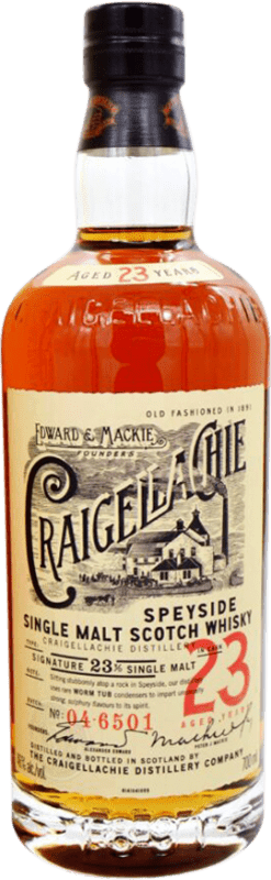 Бесплатная доставка | Виски из одного солода Craigellachie Malt Объединенное Королевство 23 Лет 70 cl